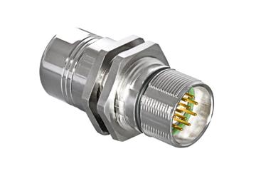 Speedtec connector, series A, M23 coupling with central attachment, incl. contacts