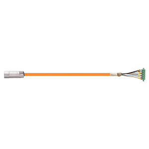 readycable® servo cable suitable for Danaher Motion 107491 (5 m), base cable, PVC 15 x d
