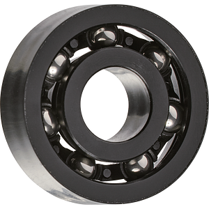xiros® deep groove ball bearing xirodur® S180, all-rounder in black, stainless steel balls