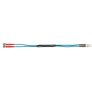 TPE Fibre optic cable, twistable, connector A: ST, connector B: LC