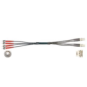 TPE fibre optic cable | glass fibre, connector A: ST, connector B: LC
