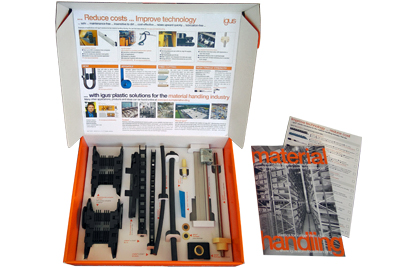 Material handling sample box