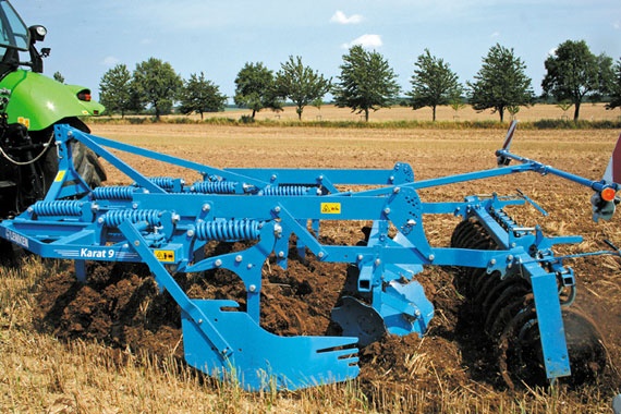 Intensive cultivator on the field