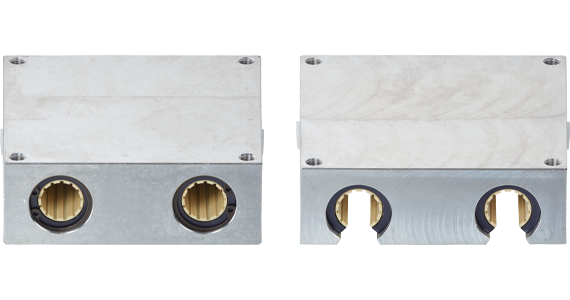 drylin® R quad block for linear shafts