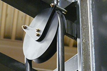 Guide roller with chainflex® cable in the lifting gear